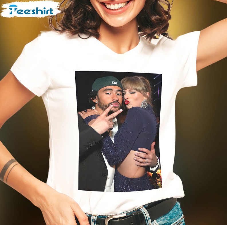 Bad Bunny Taylor Swift Grammys Shirt, Trendy Short Sleeve Long Sleeve