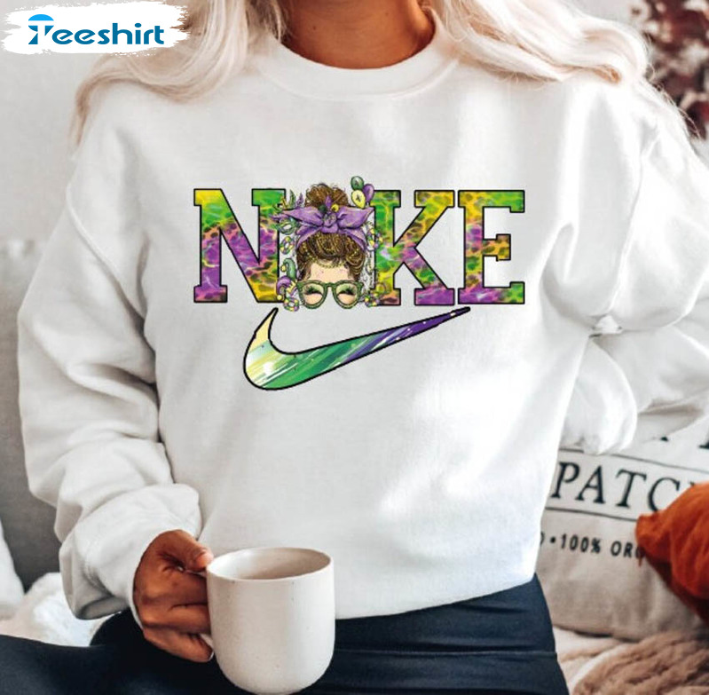 Mardi Gras Nike Shirt, Mardi Gras Cute Unisex Hoodie Tee Tops