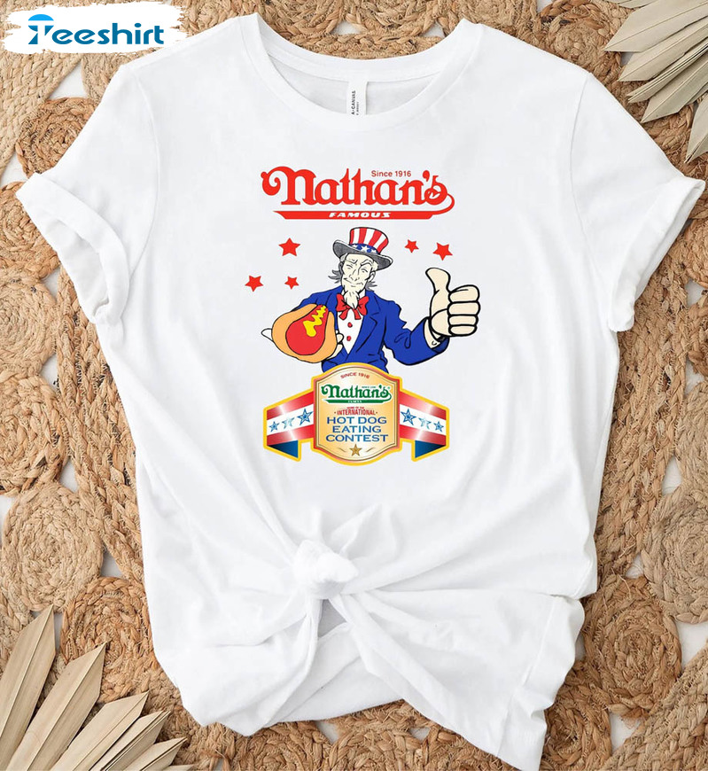 Joey Chestnut Nathans Hot Dog Shirt, Funny Hot Dog Long Sleeve Unisex T-shirt Joey Chestnut Nathans Hot Dog Shirt, Funny Hot Dog Long Sleeve Unisex T-shirt
