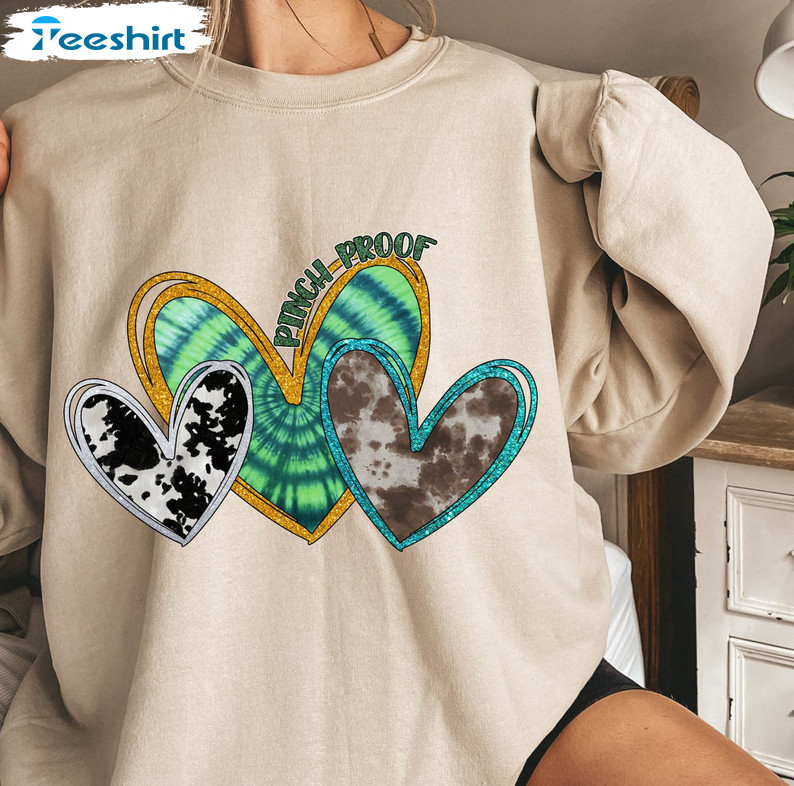 Pinch Proof Sweatshirt, Happy St Patricks Day Sweater Unisex Hoodie Pinch Proof Sweatshirt, Happy St Patricks Day Sweater Unisex Hoodie