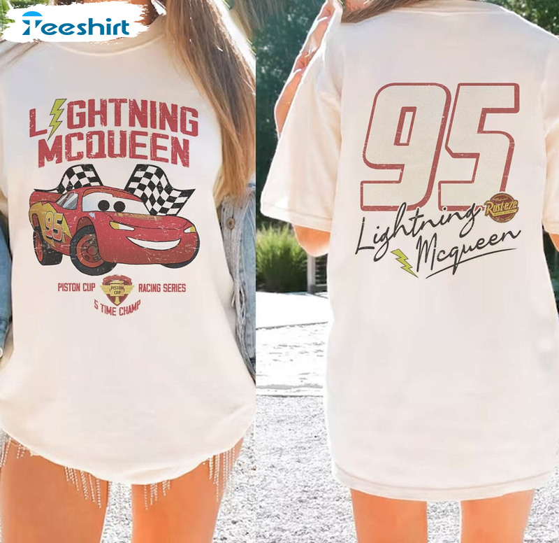 Vintage Lightning Mcqueen Shirt, Disneyland Retro Long Sleeve Unisex Hoodie Vintage Lightning Mcqueen Shirt, Disneyland Retro Long Sleeve Unisex Hoodie