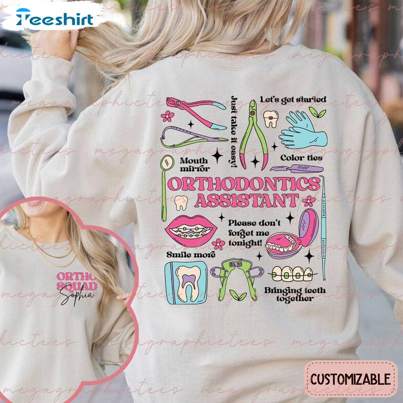 Vintage Orthodontic Assistant Unisex T Shirt , Dental Assistant Limited Sweater T Shirt