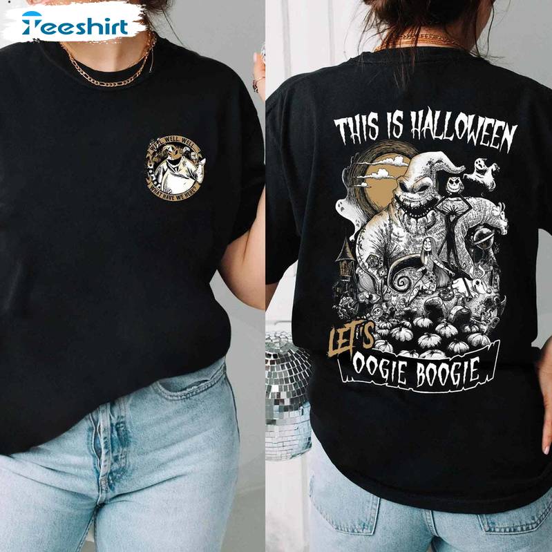 This Is Halloween Let's Oogie Boogie Comfort Colors Short Sleeve , Oogie Boogie Shirt Tee Tops This Is Halloween Let's Oogie Boogie Comfort Colors Short Sleeve , Oogie Boogie Shirt Tee Tops