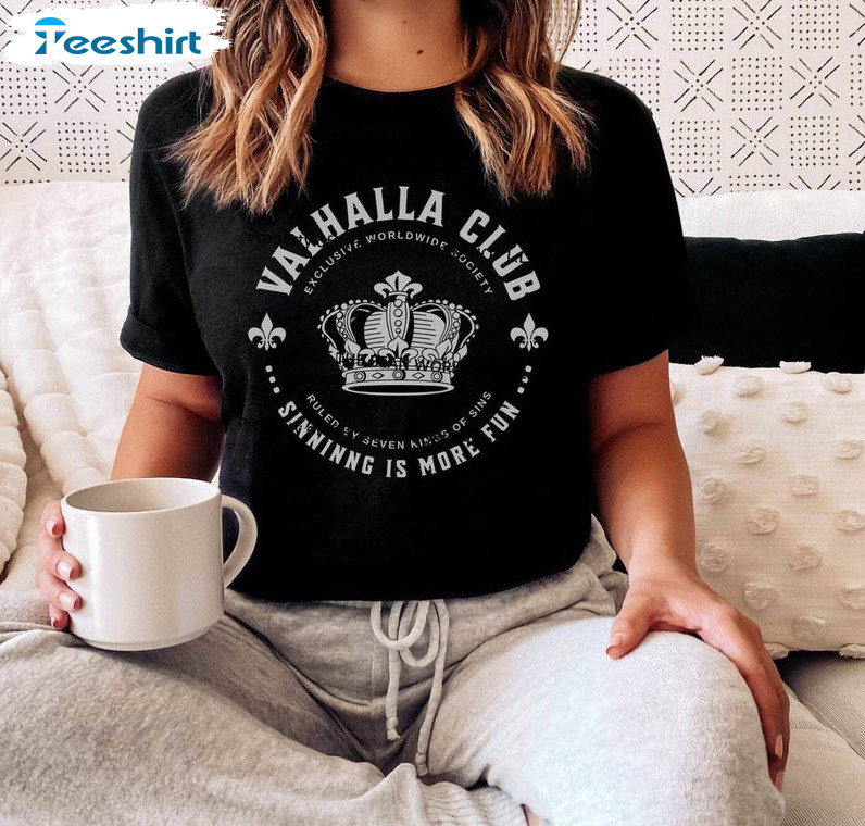 Valhalla Club Shirt, Kings Of Sin Reading Unisex Hoodie Crewneck Sweatshirt